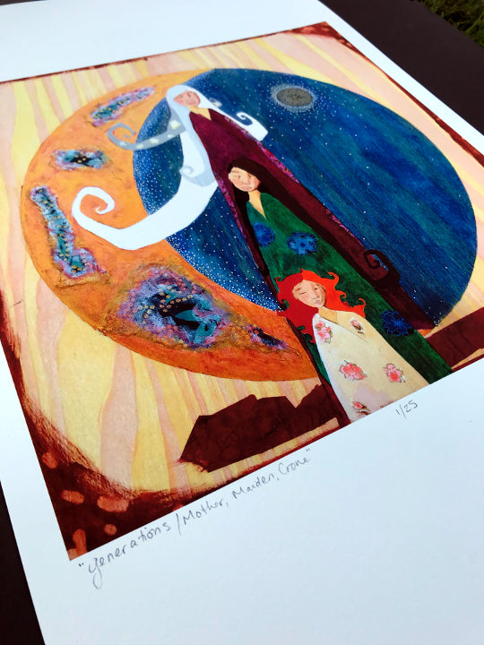 Generations - Mother, Maiden, Crone * Limited Edition Giclee Print * 13 x 19"