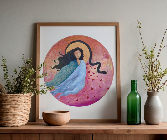 The Moon, the Snake and the Rose - poster print