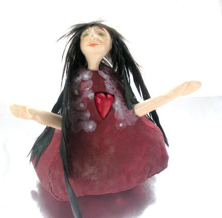 meditative art doll by Lea K. Tawd