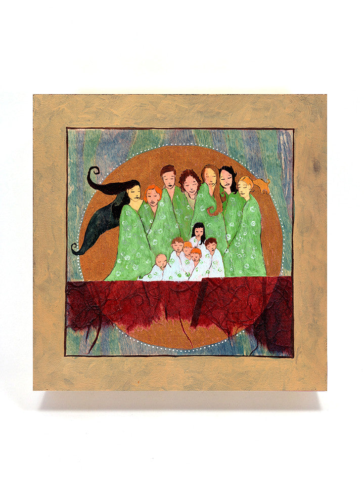 mamas and babies full moon art by Lea K. Tawd