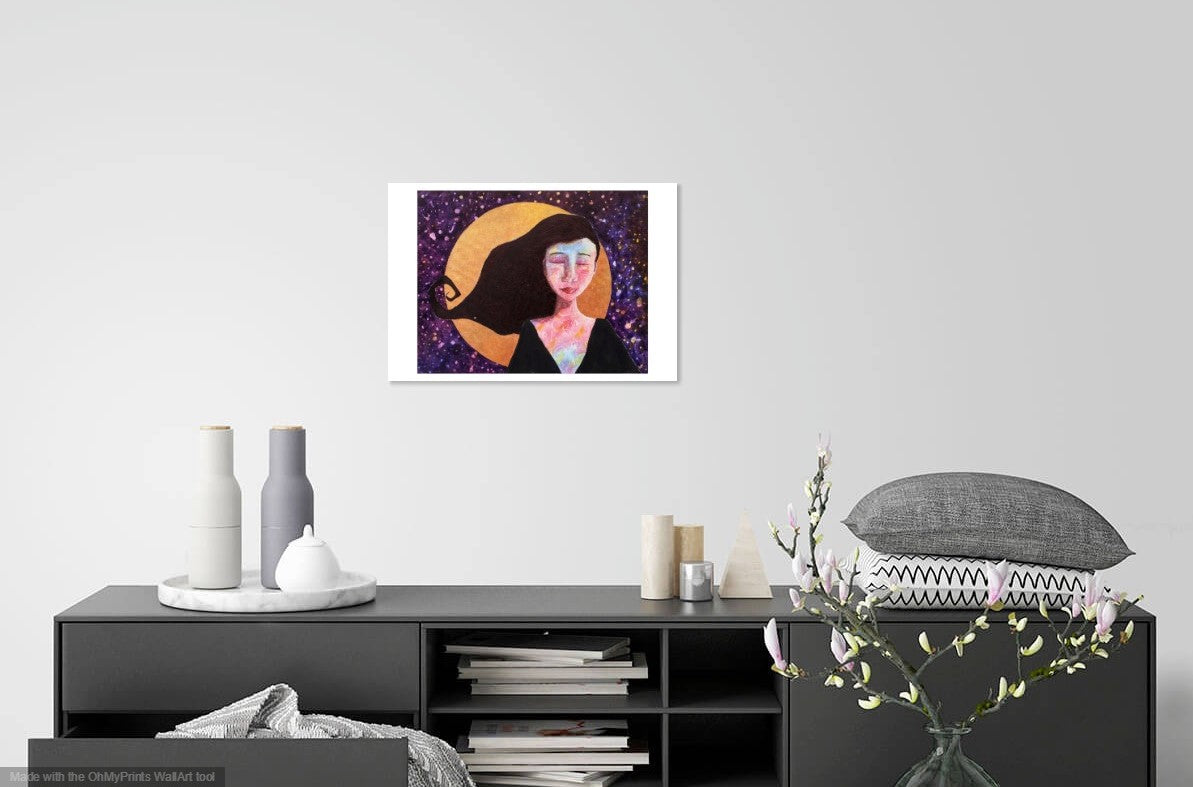 Giclee print "Vibrancy" in situ by Lea K. Tawd